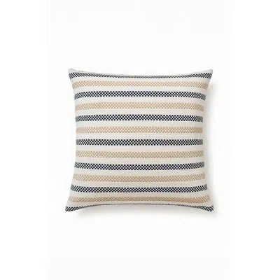 Anaya Navy Blue Marina Stripe Indoor Outdoor Pillow 20x20