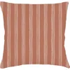 Anaya Ocean Drift Brown Stripe Linen Euro Pillow 26x26 With Down Alternative Insert In Brown