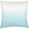 Anaya Ombre Linen Euro Pillow 26x26 With Down Alternative Insert In Aqua