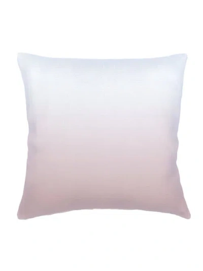 Anaya Ombre Linen Pillow With Down Alternative Insert In Pink
