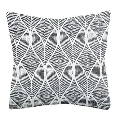 Anaya Outdoor Square Acrylic Pillow Cover & Insert In Black