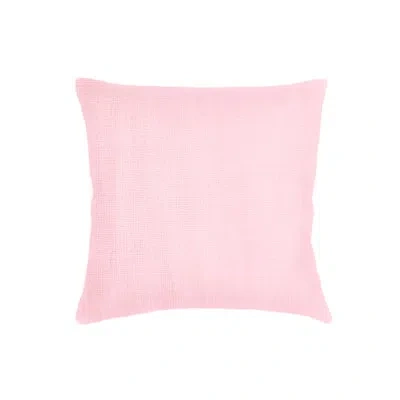 Anaya Palm Beach Pink So Soft Linen Euro Pillow 26x26 Cover Only