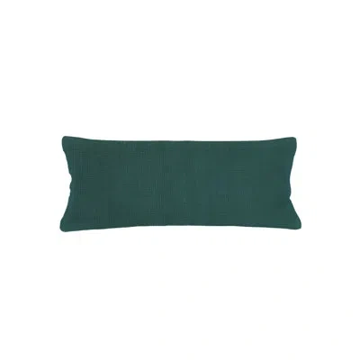 Anaya Pine Green So Soft Linen Pillow 14x40 With Down Insert