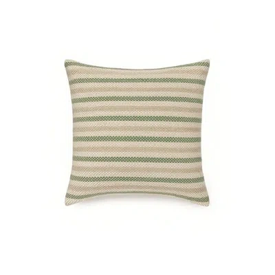 Anaya Pure Green Marina Stripe Indoor Outdoor Pillow Cover 14x20 In Pillow Cover Only - No Insert,pure Green