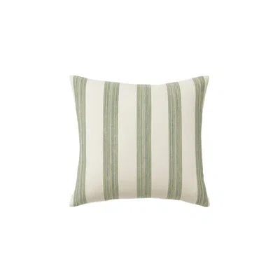 Anaya Pure Green Sardinia Stripe Indoor Outdoor Pillow Cover 14x20 In Pillow Cover Only - No Insert,pure Green
