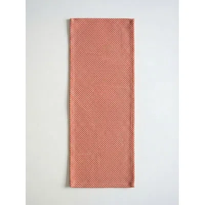 Anaya Red Horizon Weave Indoor Outdoor Table Runner 14x72