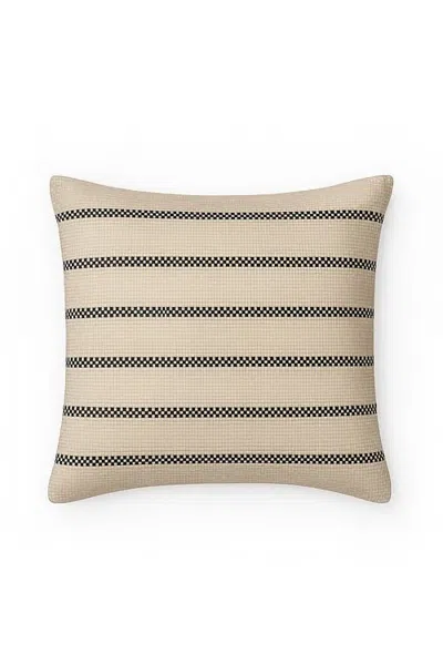 Anaya Regatta Stripe Pillow In Black