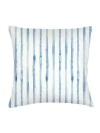 Anaya Riviera Striped Linen Pillow Down Insert In Blue