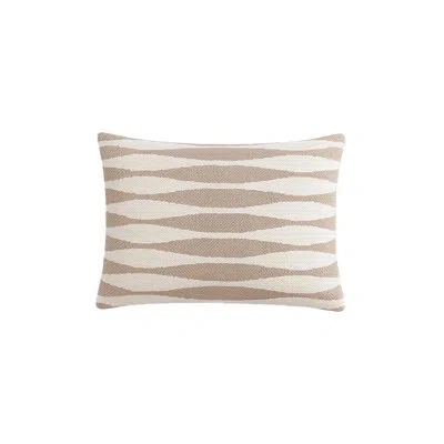 Anaya Rustic Beige Serene Wave Indoor Outdoor Pillow Cover 14x20 In Pillow Cover Only - No Insert