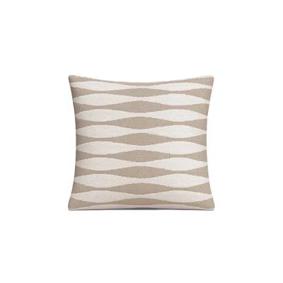 Anaya Rustic Beige Serene Wave Indoor Outdoor Pillow Cover 24x24