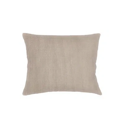 Anaya Rustic Beige So Soft Linen Dutch Euro Pillow 28x36 With Down Alternative Insert