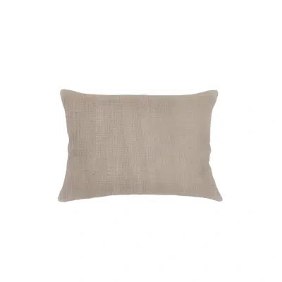 Anaya Rustic Beige So Soft Linen Pillow 14x20 Cover Only In Brown