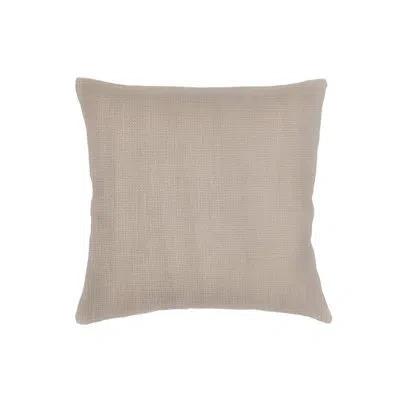 Anaya Rustic Beige So Soft Linen Pillow 20x20 Cover Only In Brown
