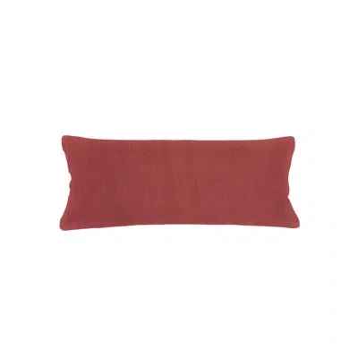 Anaya Rustic Red So Soft Linen Body Pillow 20x54 With Down Alternative Insert