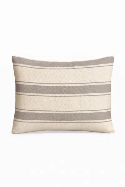 Anaya Sail Stripe Pillow In Classic Grey