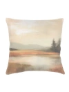ANAYA ANAYA SALTWATER CORAL LINEN PILLOW WITH DOWN INSERT