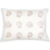 Anaya Saltwater Shell Printed Linen Pillow In Neutral