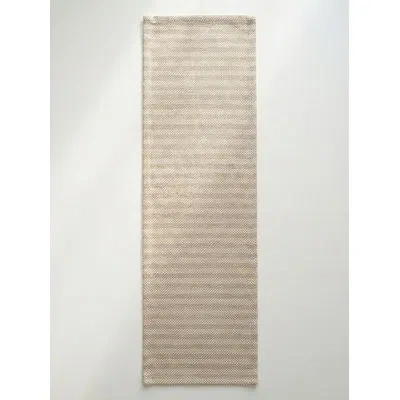 Anaya Sandy Beige Marina Stripe Indoor Outdoor Table Runner 14x72