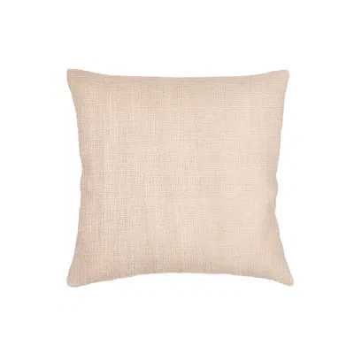 Anaya Sandy Beige So Soft Linen Pillow 22x22 Cover Only In Brown