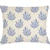 Anaya Sea Floral Linen Dutch Euro Pillow 28x36 With Down Alternative Insert In Blue