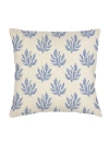 Anaya Sea Floral Linen Euro Pillow 26x26 With Down Alternative Insert In Blue