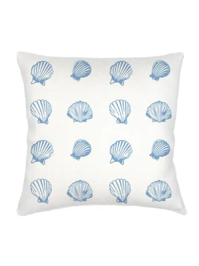 ANAYA ANAYA SALTWATER SHELL PRINTED LINEN EURO PILLOW WITH DOWN INSERT