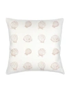 Anaya Shell Printed Linen Pillow Down Alternative Insert In Beige