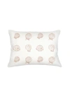 Anaya Shell Printed Linen Pillow Down Insert In Beige