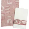 Anaya Simply Sardines Kitchen Towels In Sangria Red