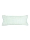 Anaya So Soft Linen Body Pillow With Down Alternative Insert In Bright Aqua
