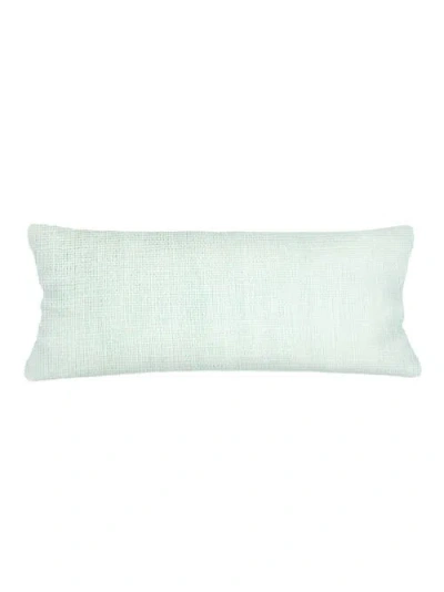 Anaya So Soft Linen Body Pillow With Down Alternative Insert In Bright Aqua