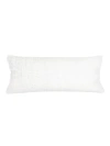 Anaya So Soft Linen Body Pillow With Down Alternative Insert In Bright White