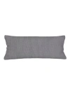 Anaya So Soft Linen Body Pillow With Down Alternative Insert In Classic Grey
