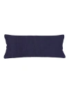 Anaya So Soft Linen Body Pillow With Down Alternative Insert In Luxe Blue