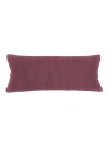 Anaya So Soft Linen Body Pillow With Down Alternative Insert In Maroon