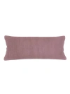 Anaya So Soft Linen Body Pillow With Down Alternative Insert In Mauve