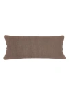 Anaya So Soft Linen Body Pillow With Down Alternative Insert In Mocha Brown