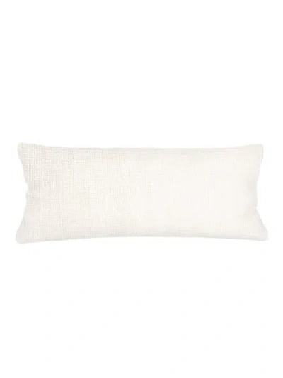 Anaya So Soft Linen Body Pillow With Down Alternative Insert In Natural White