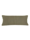 Anaya So Soft Linen Body Pillow With Down Alternative Insert In Olive Green