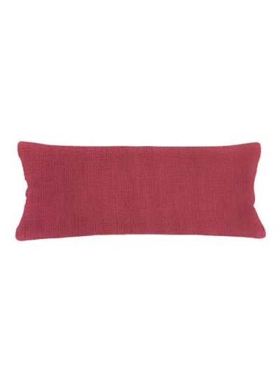 Anaya So Soft Linen Body Pillow With Down Alternative Insert In Red