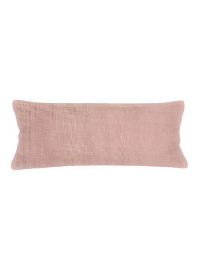 Anaya So Soft Linen Body Pillow With Down Alternative Insert In Rose Pink