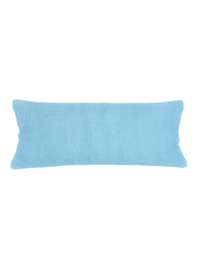 Anaya So Soft Linen Body Pillow With Down Alternative Insert In Surf