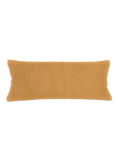 Anaya So Soft Linen Body Pillow With Down Alternative Insert In Tuscan Yellow