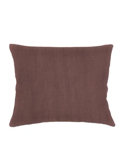 Anaya So Soft Linen Dutch Euro Pillow Cover Only In Chestnut Brown