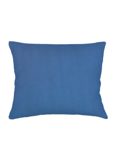 Anaya So Soft Linen Dutch Euro Pillow Down Alternative Insert In Cobalt Blue