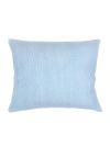 Anaya So Soft Linen Dutch Euro Pillow Down Alternative Insert In Light Blue