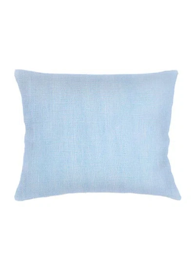 Anaya So Soft Linen Dutch Euro Pillow Down Alternative Insert In Light Blue