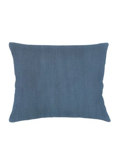 Anaya So Soft Linen Dutch Euro Pillow Down Alternative Insert In Marine Blue