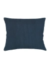 Anaya So Soft Linen Dutch Euro Pillow Down Alternative Insert In Navy Blue