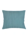 Anaya So Soft Linen Dutch Euro Pillow Down Alternative Insert In Turquoise